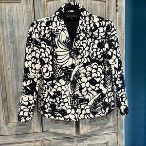 Lafayette 148 New York Black & White Blazer Size 6
